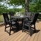Highwood Usa Weatherly 5pc Round Counter Height Outdoor Patio Furniture Dining Set AD-CNW48-BKE - alternate 2